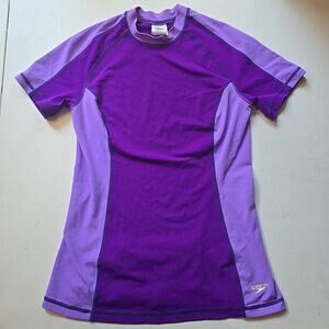 Speedo Rash Guard Swim Shirt‎ Purple Women's Medium